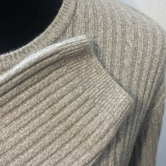 Vintage Casual Corner Annex Light Gray Cardigan Sweater Sz L - Picture 5 of 10
